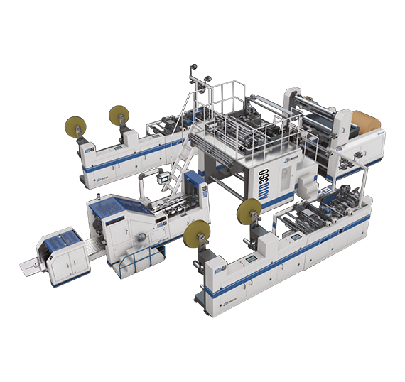 FULLY AUTOMATIC SQUARE BOTTOM PAPER BAG MAKING MACHINE WITH HANDLE